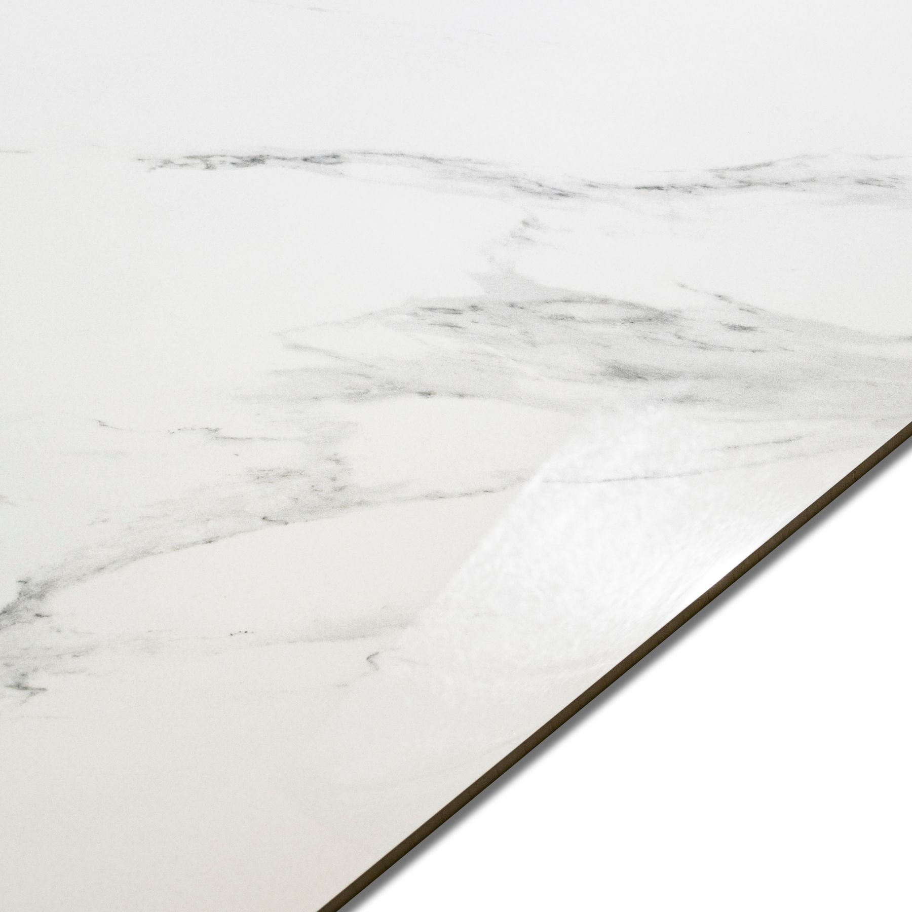 Statuario glossy marble effect porcelain tile 60x120cm with 9mm thickness features bold grey veining, polished shine, and a timeless luxury look for floors and walls.