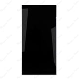 Super Black glossy porcelain tile 60x120cm with 9mm thickness features deep black surface, sleek texture and elegant polished finish.