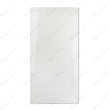 Super White glossy marble effect porcelain tile 60x120cm with 9mm thickness features pure white base, subtle grey veins and polished finish.