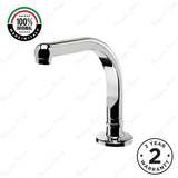 Swivel sink spout for above-counter installation with G1/2 male connection and flow limiter options. Perfect for kitchens, hospitals, hotels and commercial spaces in UAE.
