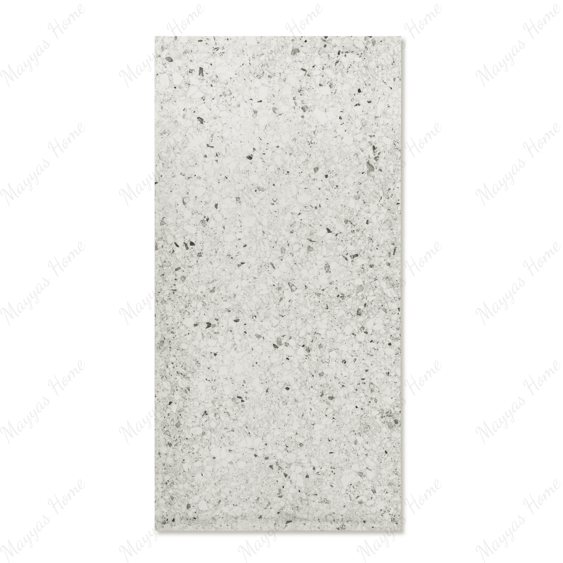 Terrazo Bianco porcelain tile 60x120cm 20mm thickness, terrazzo look design, durable porcelain tile for indoor and outdoor floors.