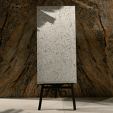 Terrazo Bianco porcelain tile 60x120cm 20mm thickness, terrazzo look design, durable porcelain tile for indoor and outdoor floors.
