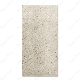 Terrazo Crema porcelain tile 60x120cm 20mm thickness, terrazzo look design, durable porcelain tile for indoor and outdoor floors.