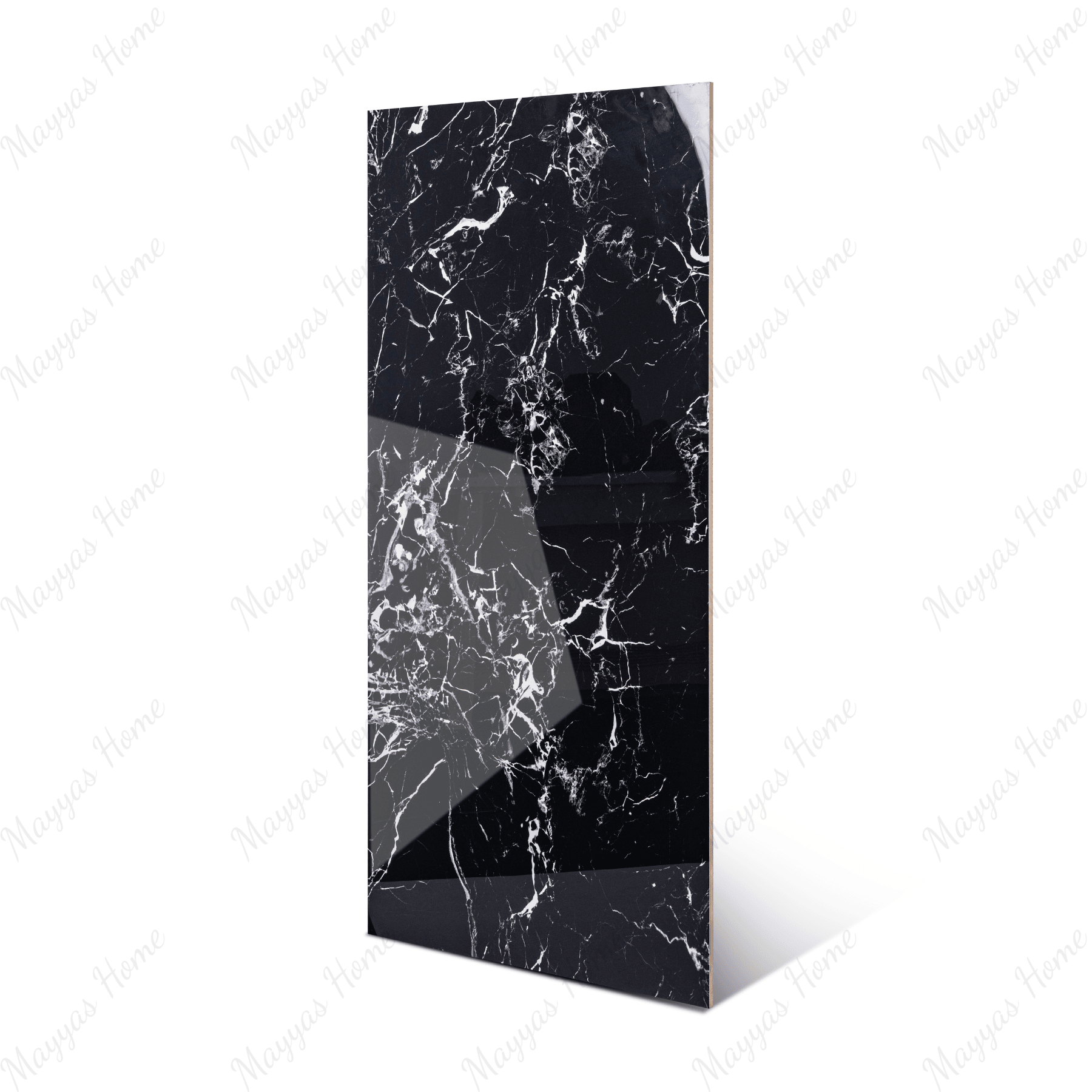 Torondo Negro Grand porcelain tile 60x120cm 9mm thickness, black marble look design, durable porcelain tile for luxury floors and walls.