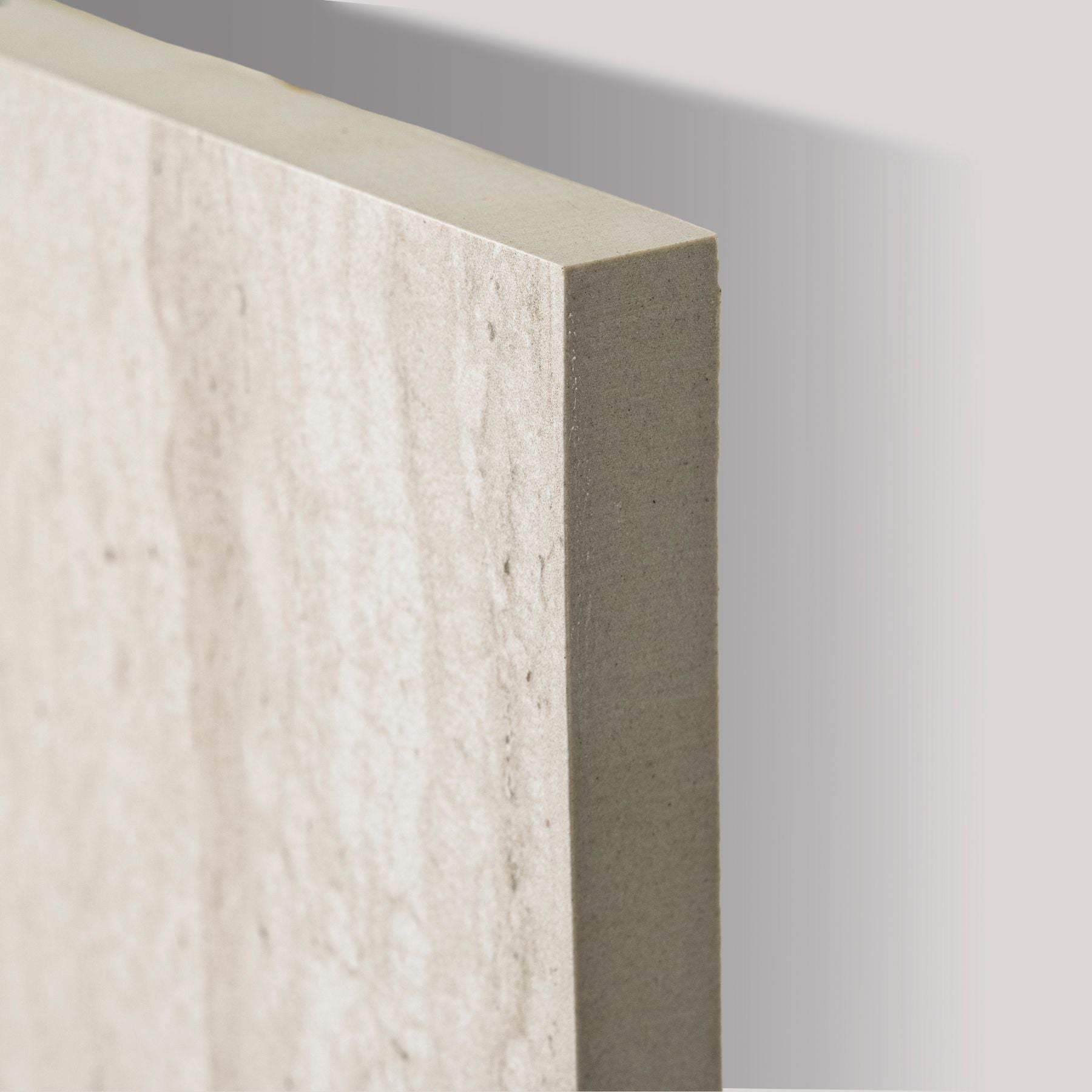 Travertine Dust matt porcelain tile 60x120cm x 2mm with natural stone look. Elegant large format tile perfect for modern floors and walls in residential or commercial spaces.
