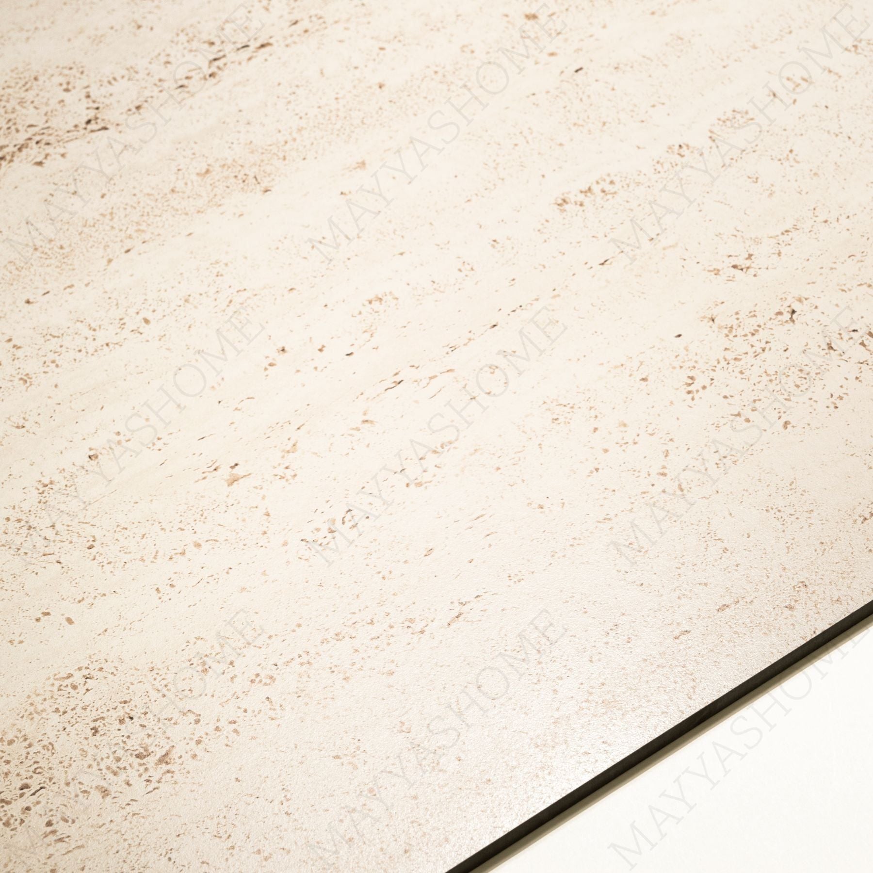 Travertino Beige matt porcelain tile 60x120cm with 9mm thickness features warm beige tones, travertine stone texture and natural matte finish.