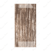 Travertino Texo Brown 80x160cm 9 mm high glossy porcelain tiles. Luxurious brown marble-look floor & wall tiles for UAE interiors.