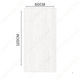 Travino Bianco 60x120cm porcelain tile, 20mm thick with R11 slip-resistant rough matt finish. Elegant white stone look, ideal for outdoor spaces.