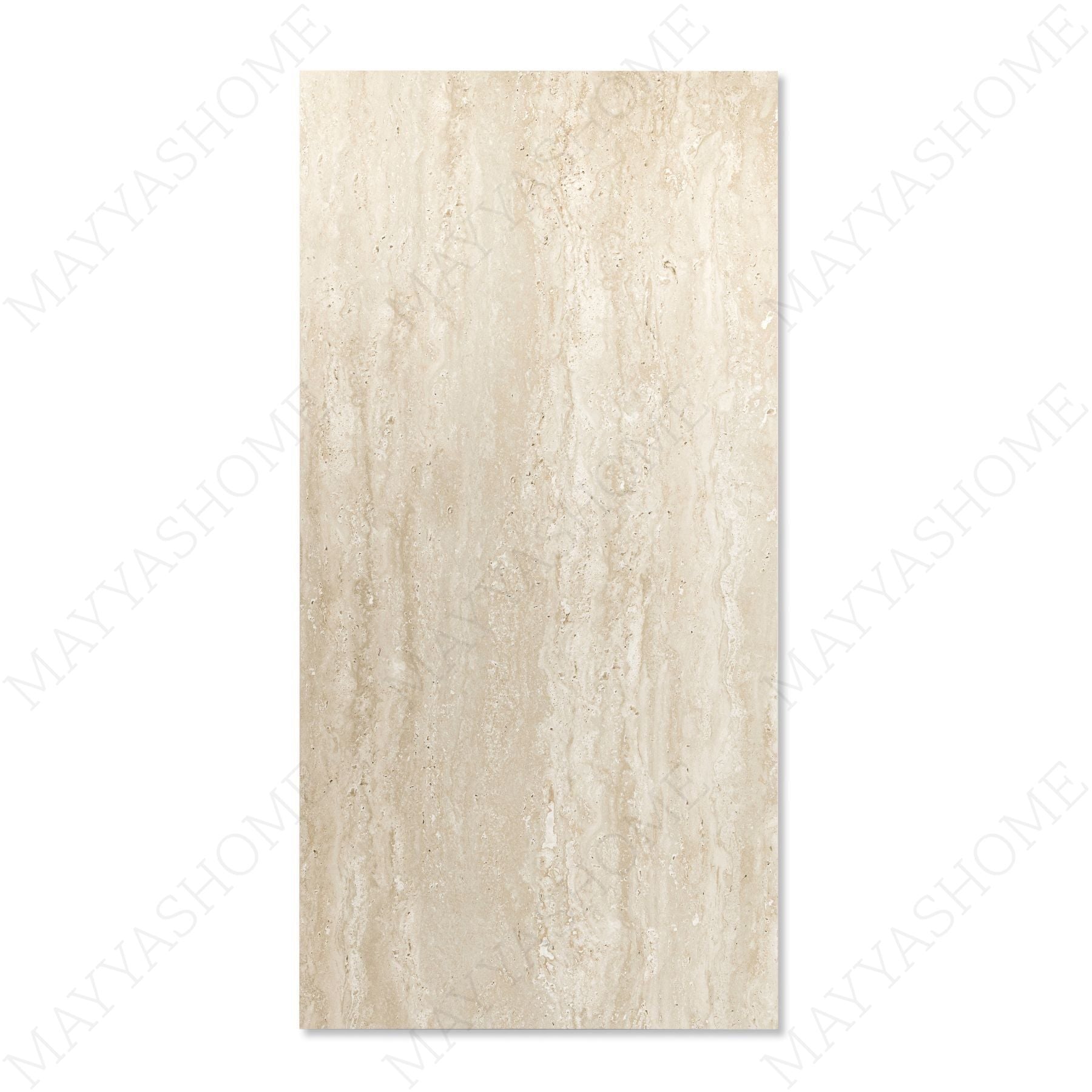 Treviso Beige matt marble effect porcelain tile 60x120cm with 9mm thickness features warm beige tones, soft veining and smooth finish.