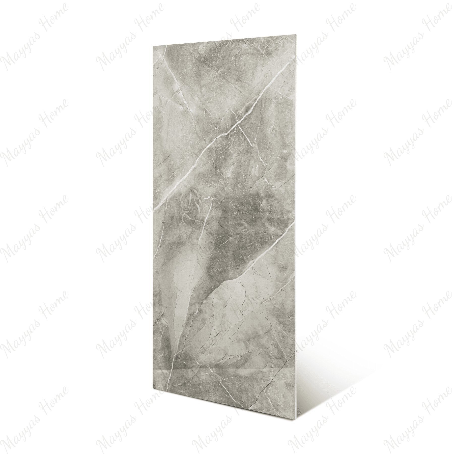 Unica Grey porcelain tile 60x120cm 9mm thickness, marble look design, durable porcelain, ideal for floors and walls in modern interiors.