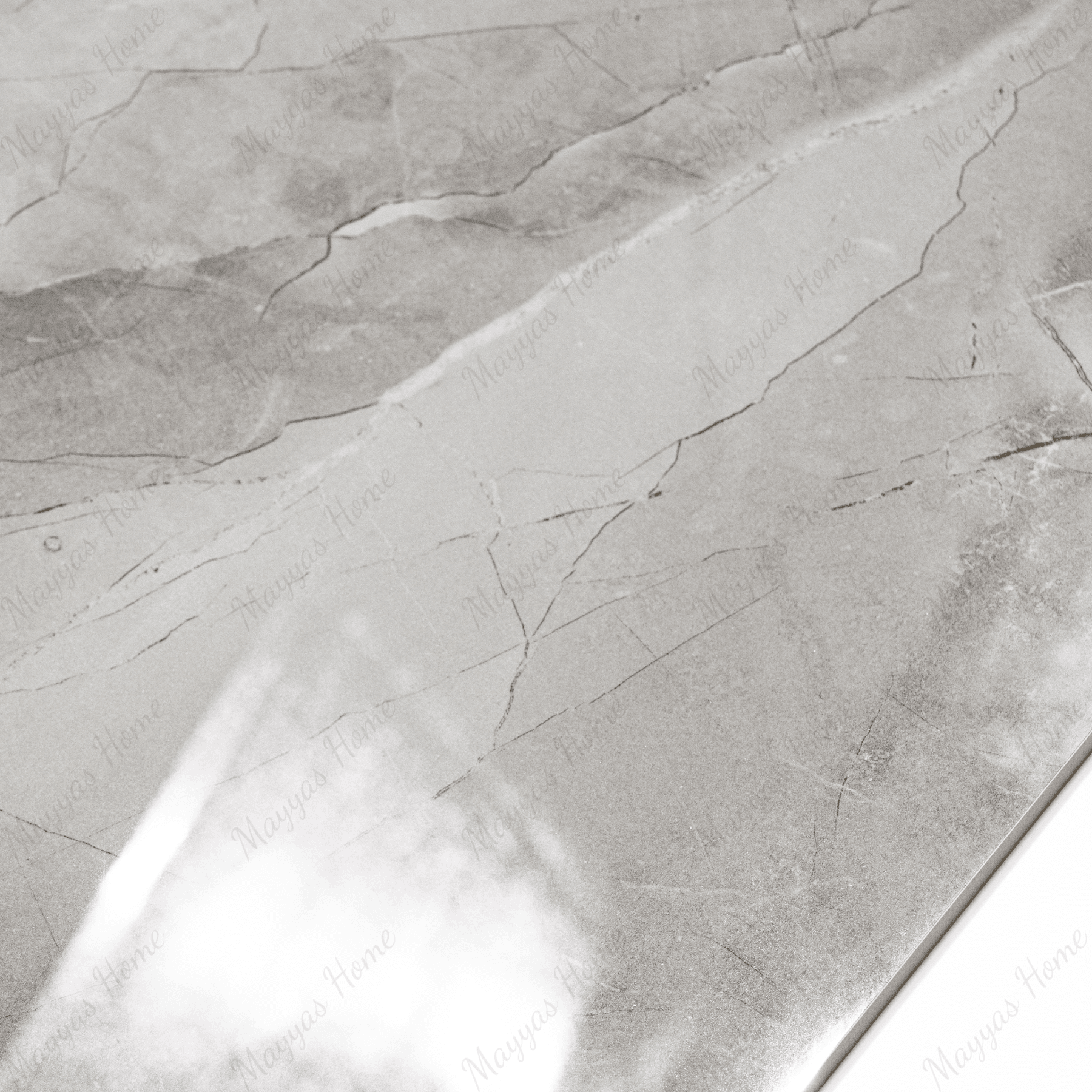 Unica Grey porcelain tile 60x120cm 9mm thickness, marble look design, durable porcelain, ideal for floors and walls in modern interiors.