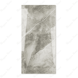 Unica Grey porcelain tile 60x120cm 9mm thickness, marble look design, durable porcelain, ideal for floors and walls in modern interiors.