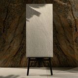 Urban Graphite porcelain tile 60x120cm 2mm thickness, graphite stone look design, durable porcelain tile for modern floors and walls.