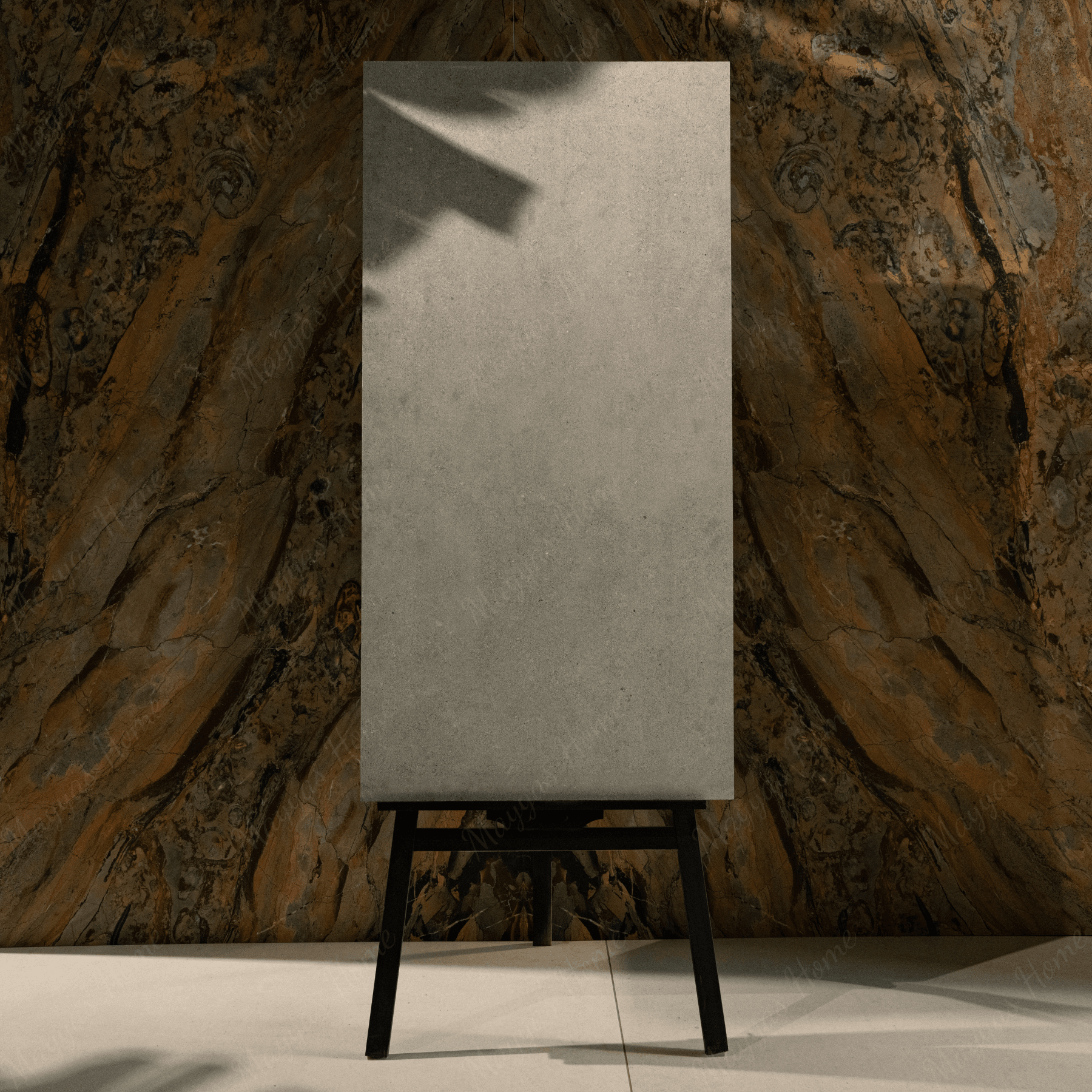 Urban Stone Gris porcelain tile 60x120cm 2mm thickness, grey stone look design, durable porcelain tile for modern floors and walls.
