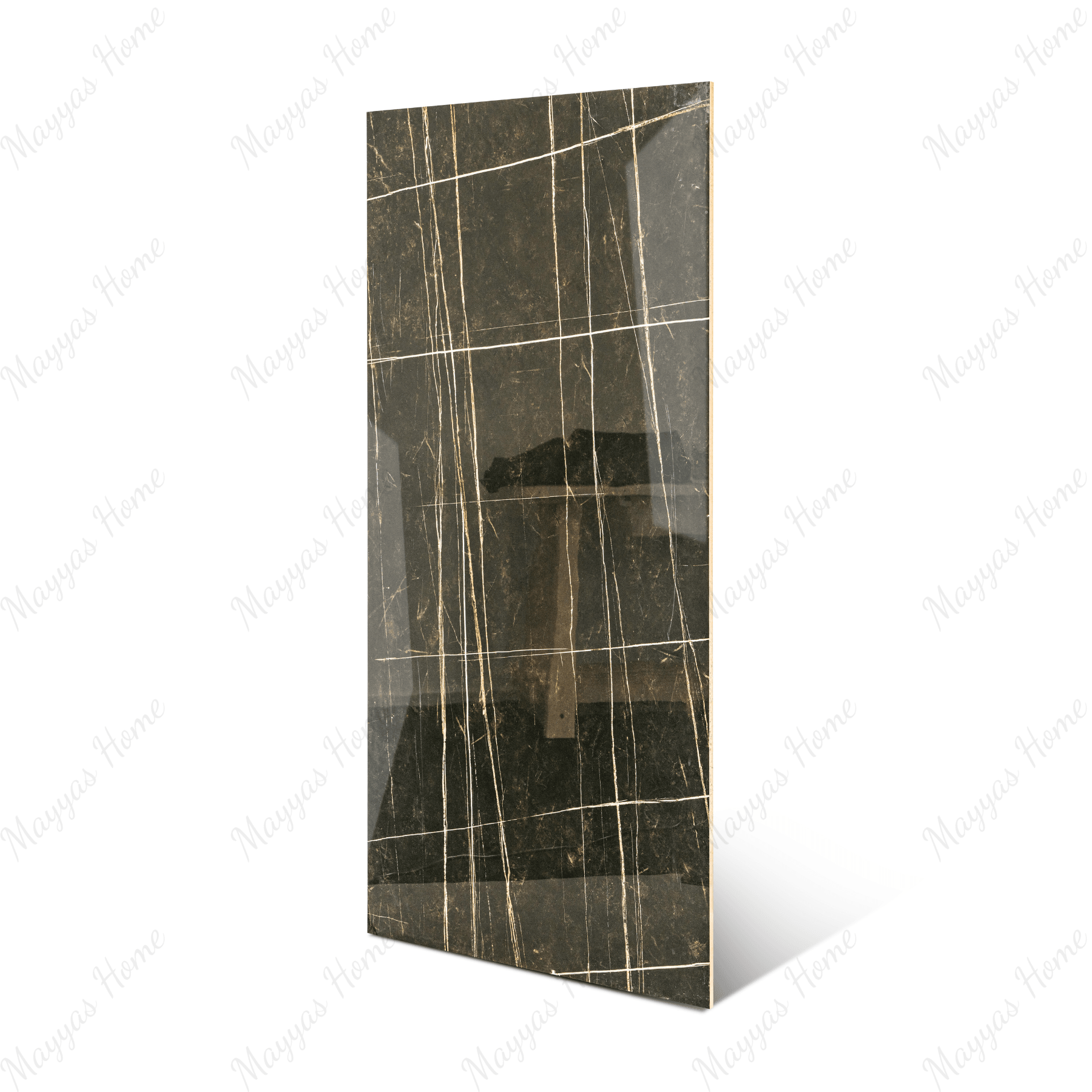 Venice Black tiles (60x120cm, 9mm) feature a High Gloss finish with a rich black design. Ideal for Indoor Floors and Walls, these Porcelain tiles deliver a sense of luxurious boldness and sophisticated style. The glossy surface deepens the black tones, creating a dramatic and elegant atmosphere perfect for enhancing any residential or commercial space.