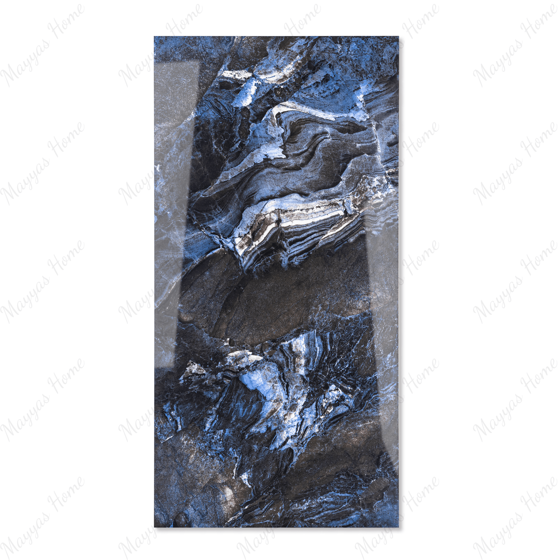 Venus Azul porcelain tile 60x120cm 9mm thickness, blue marble look design, durable porcelain, ideal for modern floors and walls.