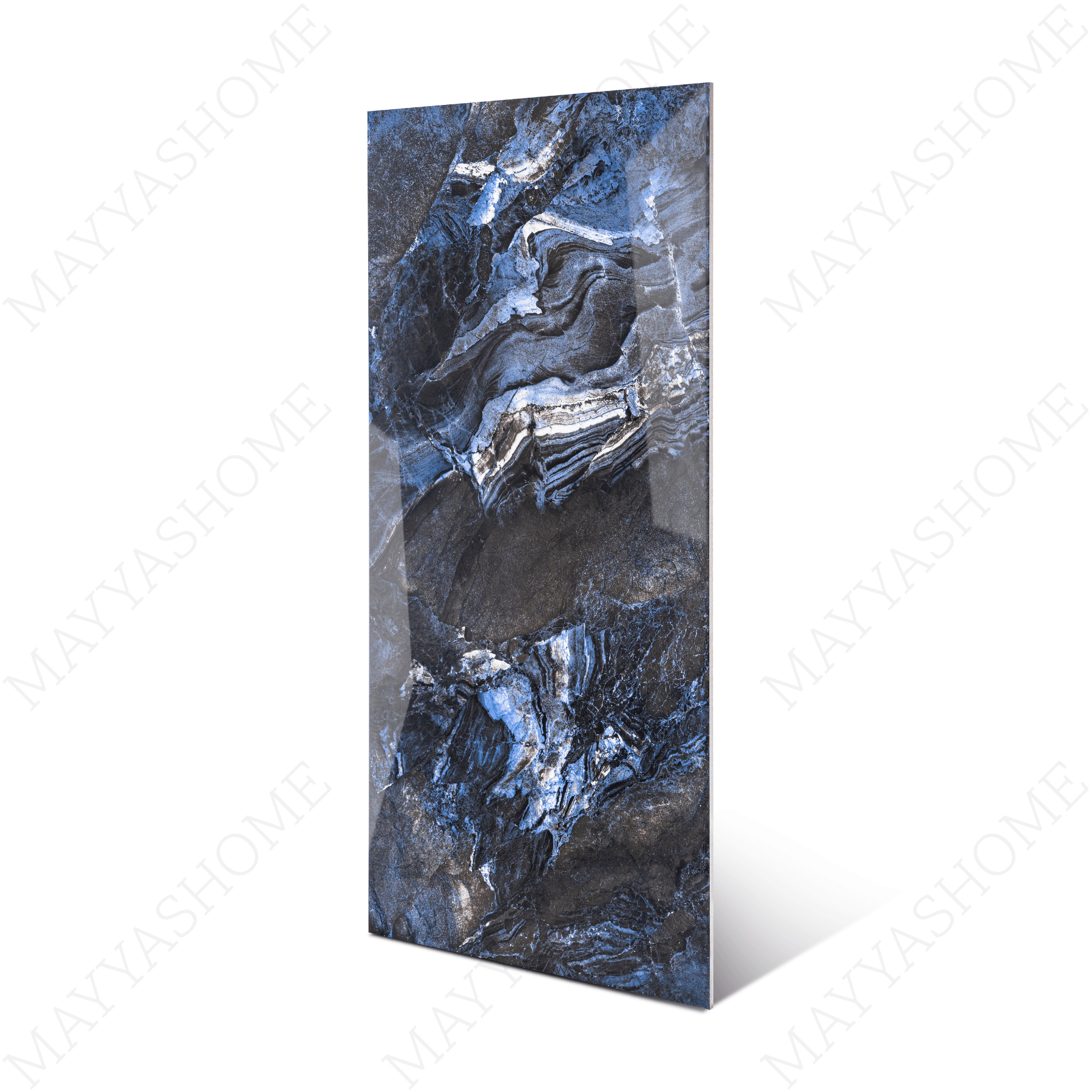 Venus Azul porcelain tile 60x120cm 9mm thickness, blue marble look design, durable porcelain, ideal for modern floors and walls.