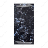 Volga Blue 80x160cm high glossy porcelain tile, 09mm thick with deep blue granite-like patterns. Bold, elegant, and durable for luxury interiors.