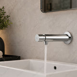 Wall-mounted single-water timed tap with push-button control, adjustable flow and anti-vandal protection for commercial and public washrooms across the UAE now.