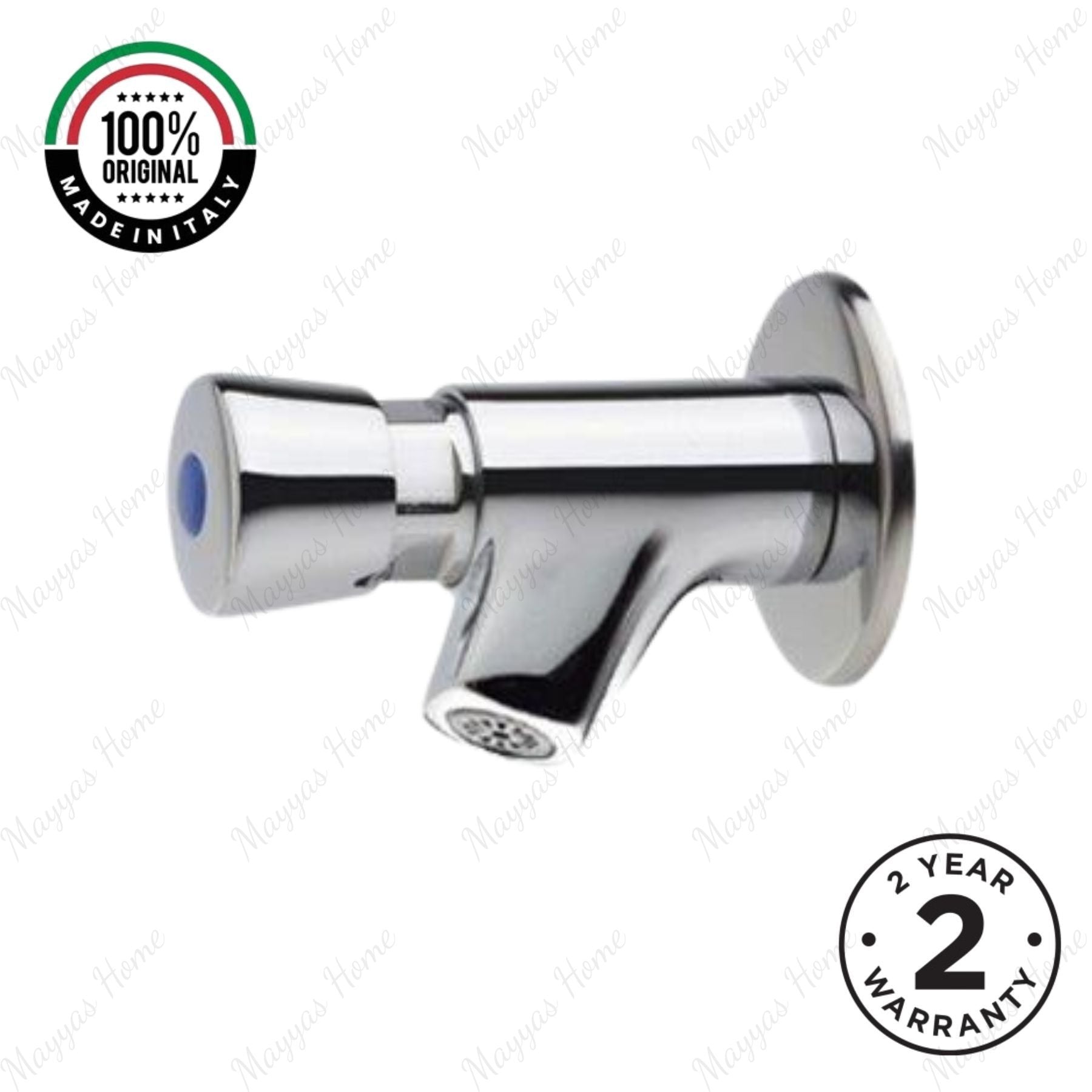 Wall-mounted single-water timed tap with push-button control, adjustable flow and anti-vandal protection for commercial and public washrooms in the UAE.