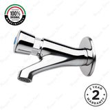 Wall-mounted single-water timed tap with push-button control, adjustable flow and anti-vandal protection for commercial, healthcare and public washrooms in UAE.