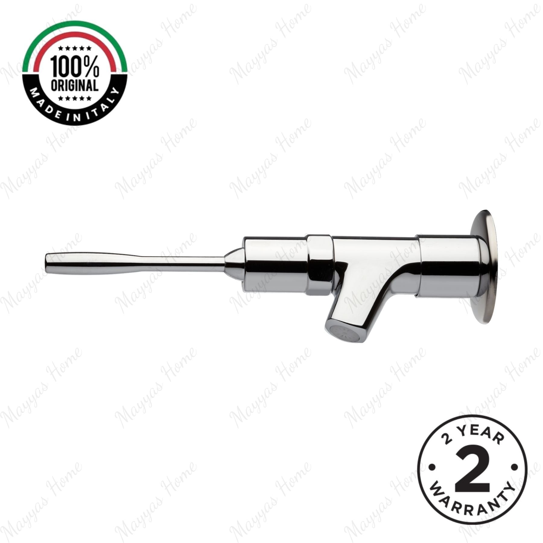Wall-mounted telescopic single-water washbasin tap with timed shut-off and lever control for healthcare, hospitality and commercial washrooms in UAE.