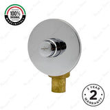 Wall-mounted timed toilet flush valve with push-button control and G 3/4” to G 1” female threaded connection. Ideal for UAE commercial, hospitality, healthcare and public washrooms.