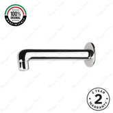 Wall mounted fixed washbasin spout with G1/2 male connection and flow limiter compatibility. Ideal for commercial, hospitality and residential bathrooms in UAE.