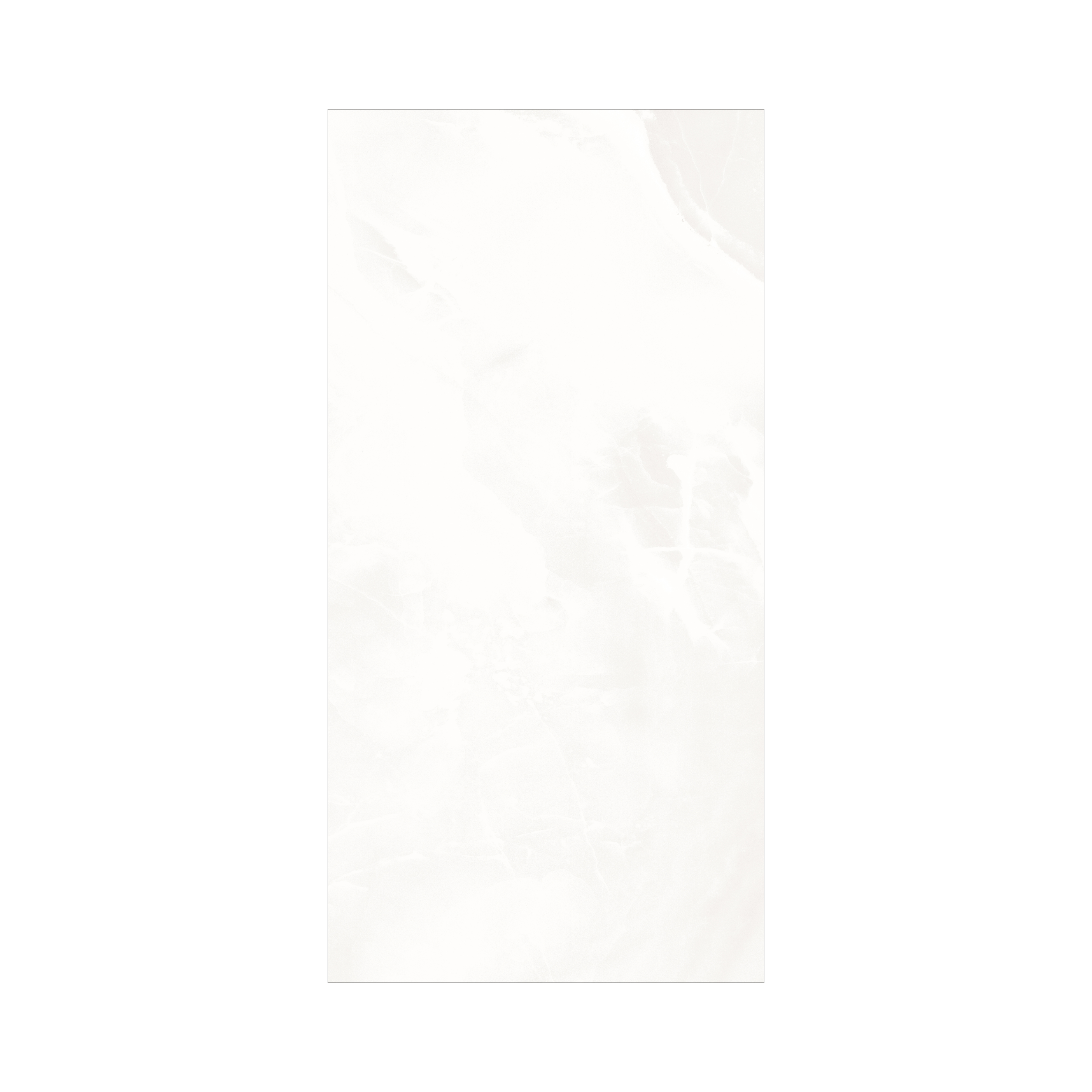 White Onyx 120x240cm glossy porcelain tile with onyx marble effect. Durable 9mm design, ideal for walls, floors, and elegant interiors.