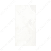White Onyx 120x240cm glossy porcelain tile with onyx marble effect. Durable 9mm design, ideal for walls, floors, and elegant interiors.