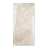 Zenith Sand glossy marble effect porcelain tile 60x120cm with 9mm thickness features warm sand tones and polished luxury finish.