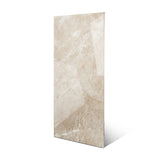 Zenith Sand glossy marble effect porcelain tile 60x120cm with 9mm thickness features warm sand tones and polished luxury finish.