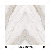 Placia Bianco 120x240cm 09mm – Book-Match Glossy Tile