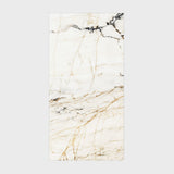Large format Afyon White porcelain slab for luxury UAE interiors