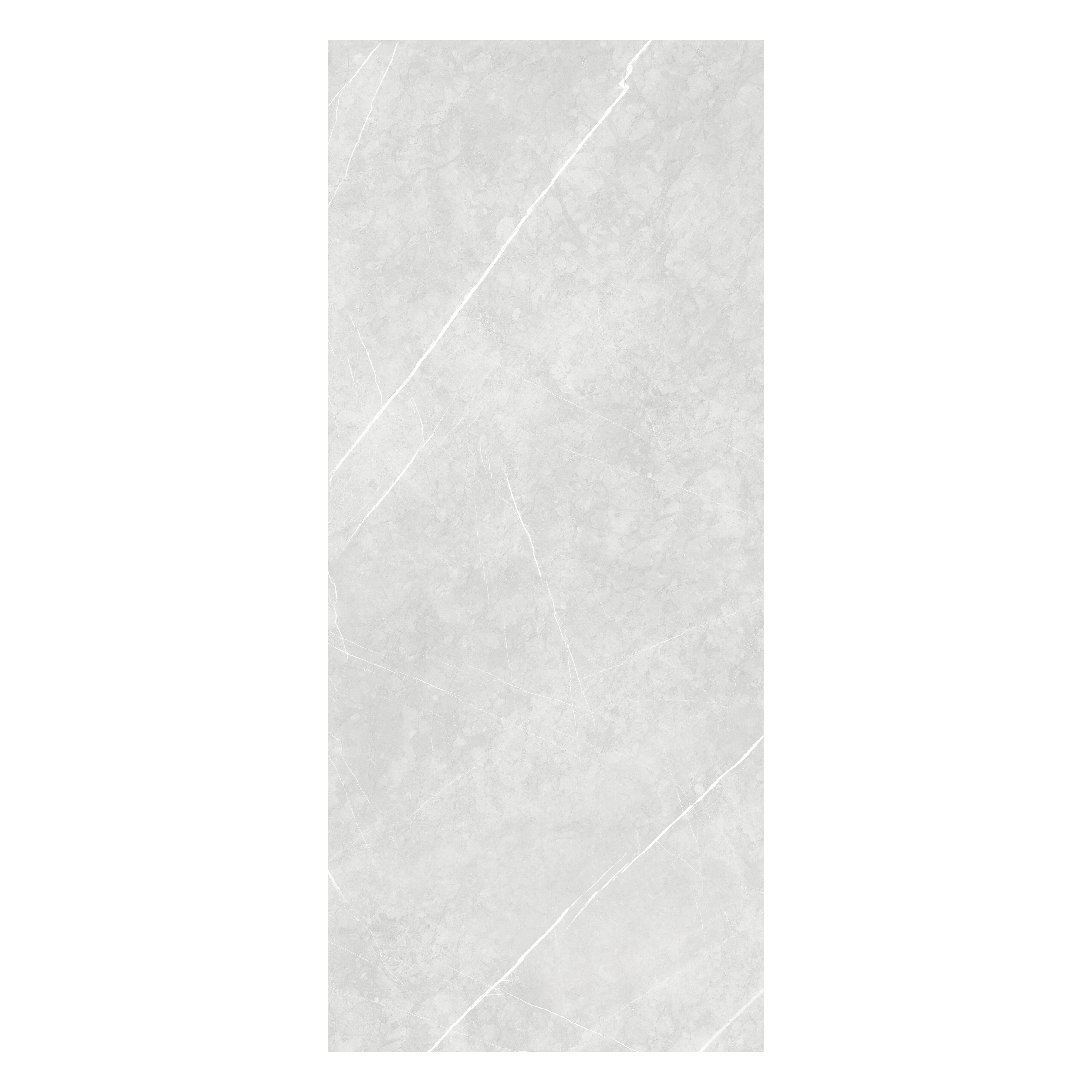PIETRA BIANCO 120x278cm white marble look tile with soft veining and a polished glossy finish. A premium large format tile for luxurious interiors.
