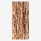 بلاط بورسلين لامع بلون بني عقيقي، مقاس 120 × 278 سم، سمك 6 مم