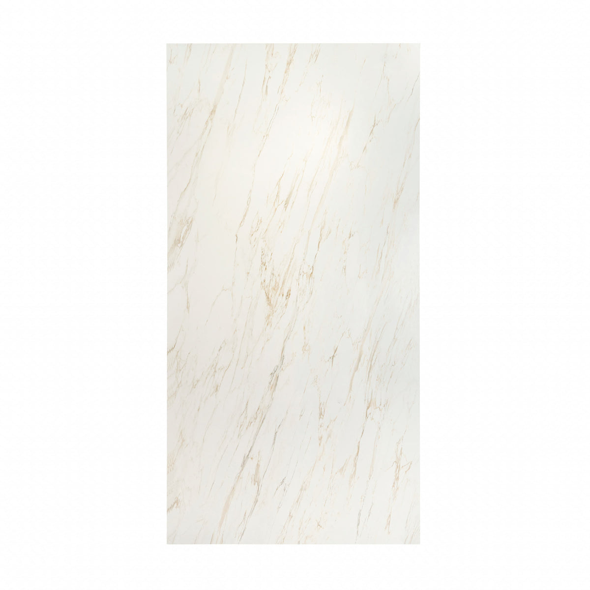 Hore Statuario 120x240cm matt porcelain tile with 09mm thickness. White marble look with soft grey veins, elegant matt finish for walls and floors.