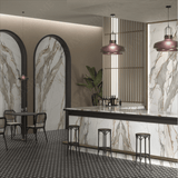 Hermitage 160x320cm 06mm – Book-Match Glossy Porcelain Tile