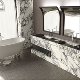 بلاط بورسلين مصقول بنمط متطابق، مقاس 160×320 سم، سمك 6 مم