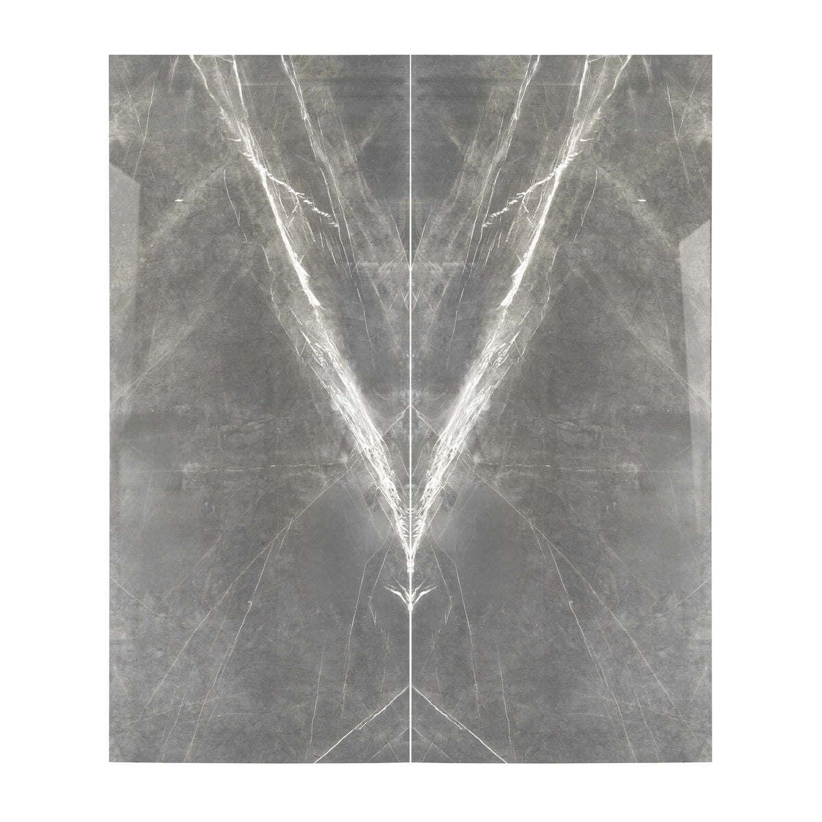 MARQUINA GREY 120x280cm 09mm – Book-Match Glossy Porcelain Tile
