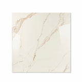 Grisial Pink glossy porcelain tile 120x120cm displayed on easel against luxury marble backdrop for UAE interior design