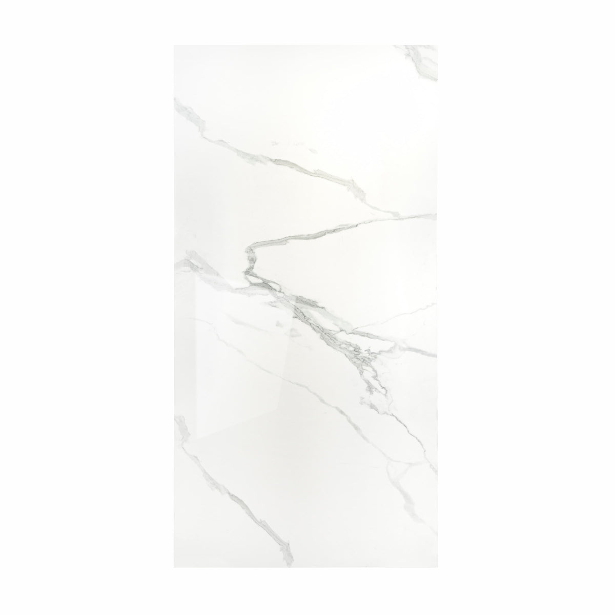 Lexus White Dark 120x240cm 09mm – End-Match Glossy Tile