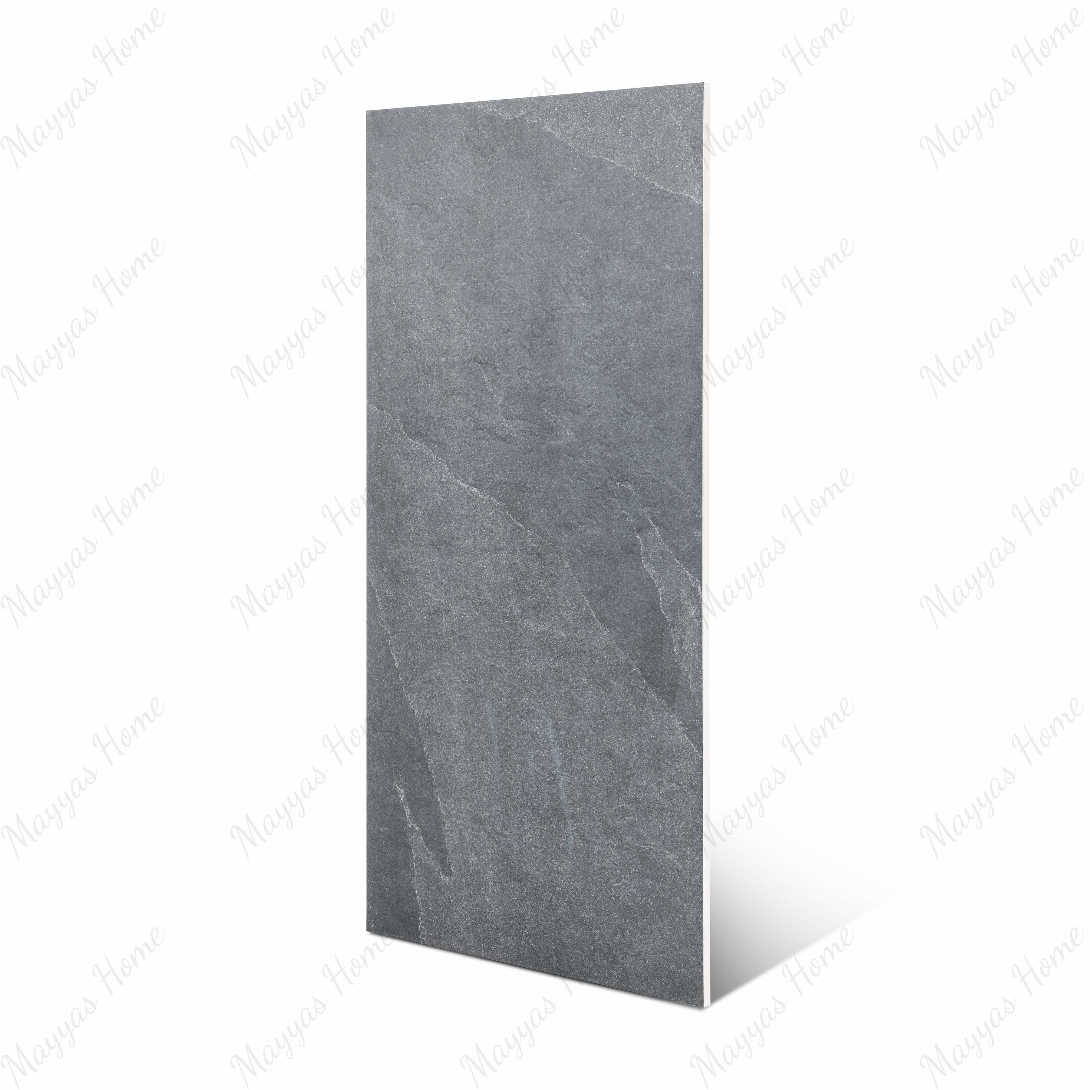 New Brazilian Black porcelain slab with natural stone-look veining