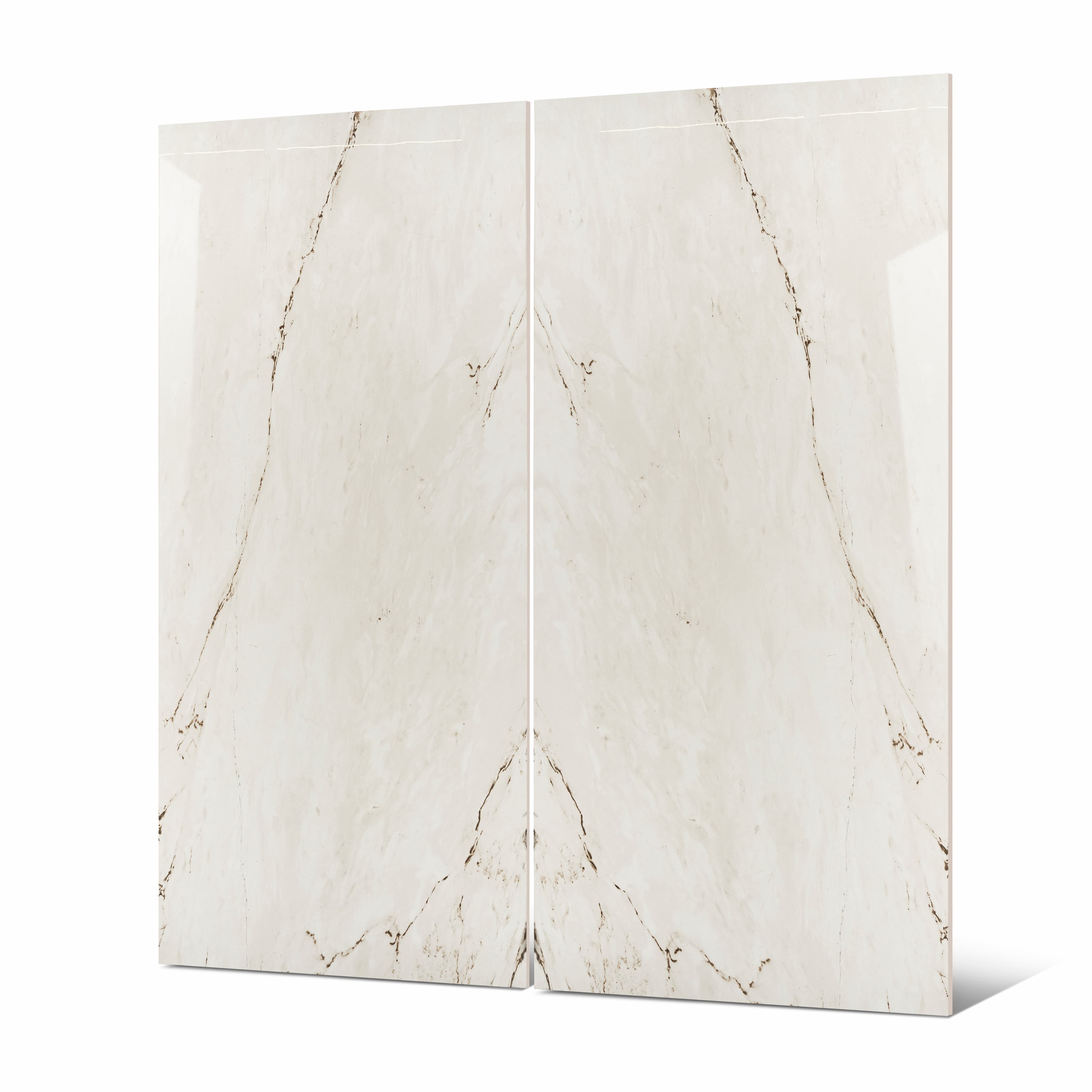 Cararra Geona Gold 120x240cm glossy tile with elegant golden veining and marble appeal. Perfect for luxury walls, floors, and premium interiors.