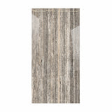 Ebony Travertino 120x240cm glossy porcelain tile with bold dark stone design. Durable 9mm surface for modern floors and walls.