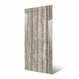 Ebony Travertino 120x240cm glossy porcelain tile with bold dark stone design. Durable 9mm surface for modern floors and walls.