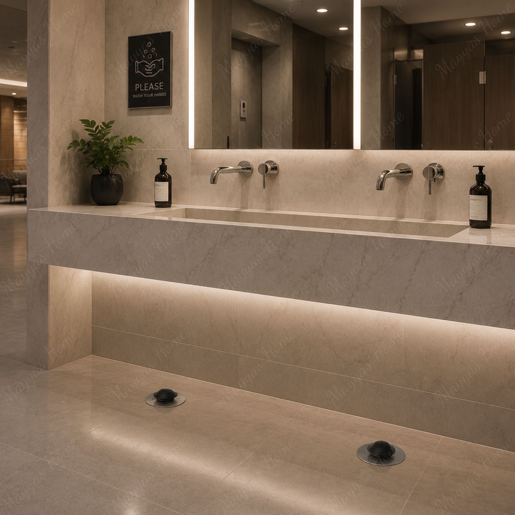 3-second timed single-water tap with pedal control and built-in floor installation. Ideal for hospitals, kitchens and commercial hygiene facilities across UAE.
