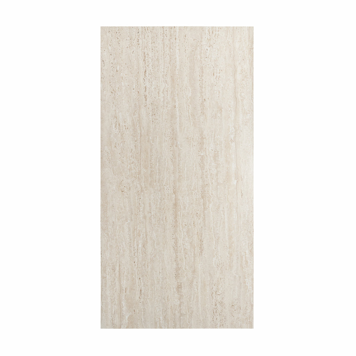 Travertino Real 120x240cm matt porcelain tile. Natural travertine stone look with a smooth matt finish, 09mm durable porcelain for walls and floors.