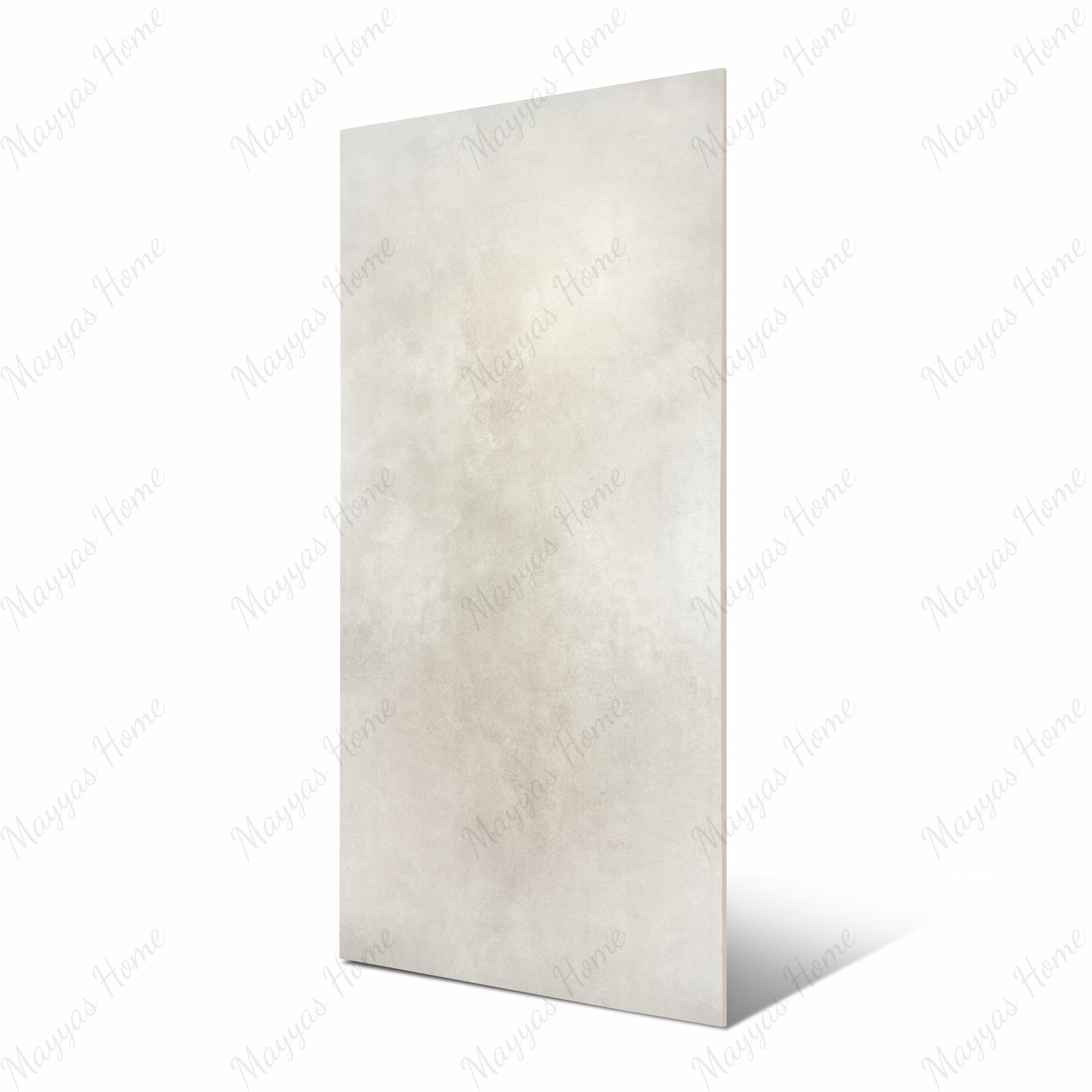 Azure Grey 120x240cm matt porcelain tile with 09mm thickness. Bright white tone, seamless matt finish, ideal for walls and floors.