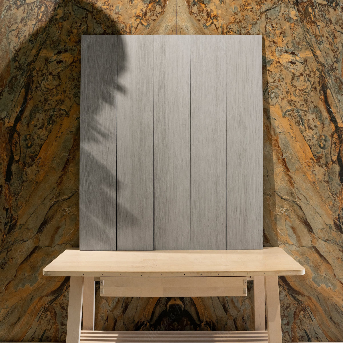 CIAZ WHITE 20x120cm porcelain tile features a matte white wood look, 09MM thick—perfect for clean, modern spaces needing brightness and durability.